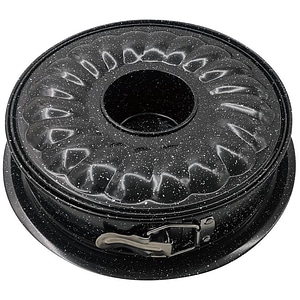 Crusta si tort Kinghoff KH 1778, 24 cm, Falling bottom, Otel, Negru