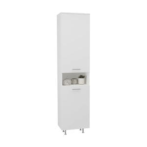 Dulap Baie haaus Dax, cos rufe, Alb, 45 x 32 x 188 cm