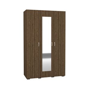 Dulap haaus Nero, 3 Usi, oglinda, Stejar Bronz, 120 x 52 x 200 cm