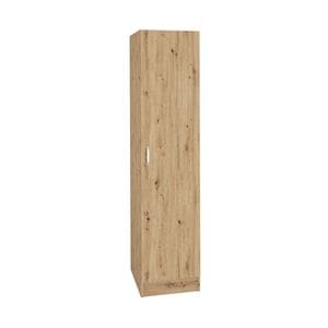 Dulap haaus Remi, O Usa, cu polite, Stejar Artisan, 40 x 51 x 170 cm