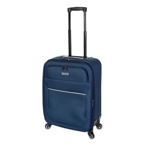 Troler extensibil de cabina Diplomat ZC 3004, poliester, 4 roti, 56 cm, bleumarin