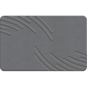 Covor de Baie Universal, din Diatomit Modern, Antiderapant, Absorbant Rapid, 60 x 40 cm, Gri Deschis