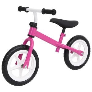 Bicicleta pentru echilibru, cadru otel, cu roti 9,5 inch, roz