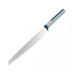 Cutit de paine 678246 gustos, Maner moale, 20 cm, Inox, Albastru