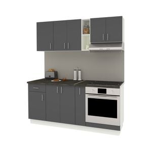 Set Bucatarie haaus Karo V9, Antracit/Alb, Blat Thermo 28 mm, L 180 cm
