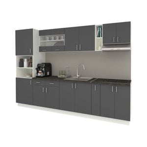 Set Bucatarie haaus Karo V26, Antracit/Alb, Blat Thermo 28 mm, L 300 cm