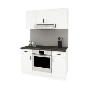 Set Bucatarie haaus Karo V5, Alb, Blat Thermo 28 mm, L 140 cm