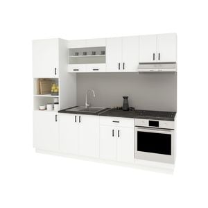 Set Bucatarie haaus Karo V20, Alb, Blat Thermo 28 mm, L 260 cm