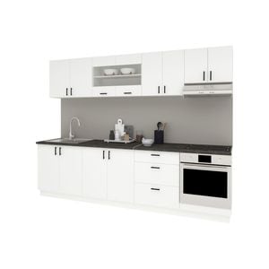 Set Bucatarie haaus Karo V22, Alb, Blat Thermo 28 mm, L 280 cm