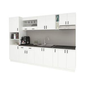 Set Bucatarie haaus Karo V26, Alb, Blat Thermo 28 mm, L 300 cm