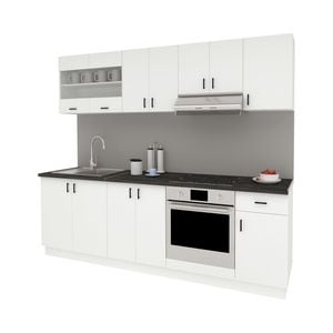 Set Bucatarie haaus Karo V15, Alb, Blat Thermo 28 mm, L 240 cm