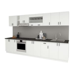 Set Bucatarie haaus Karo V32, Alb, Blat Thermo 28 mm, L 340 cm