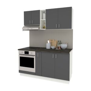 Set Bucatarie haaus Karo V7, Antracit/Alb, Blat Thermo 28 mm, L 160 cm