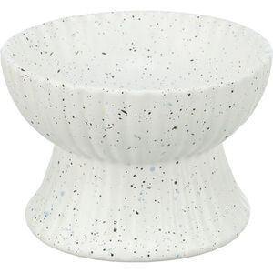Castron ceramic pentru pisici Trixie, Ridicat, 0.2 l/o 13 cm, Alb, 24471