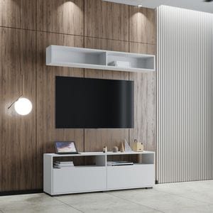 Set mobila living Haaus Obu, Alb, 140 x 30 x 200 cm
