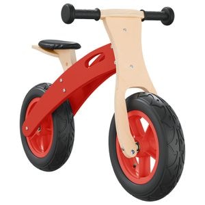 Bicicleta echilibru pentru copii, cauciucuri pneumatice, 12 inch, rosu