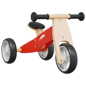 Bicicleta de echilibru pentru copii 2 in 1, transformabila, 7 inch, rosu