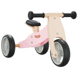 Bicicleta de echilibru pentru copii 2 in 1, transformabila, 7 inch, roz