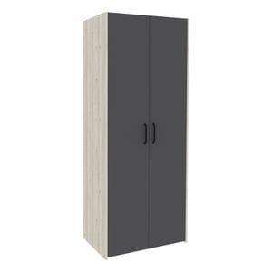 Dulap Haaus Malmo, 2 Usi, Stejar Alb/Antracit, 81 x 52 x 200 cm
