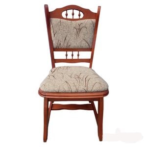 Scaun bucatarie DRIMUS Euro, lemn masiv, stofa, Cires
