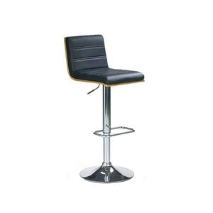Scaun de bar DRIMUS HM H31 , piele ecologica, negru, 