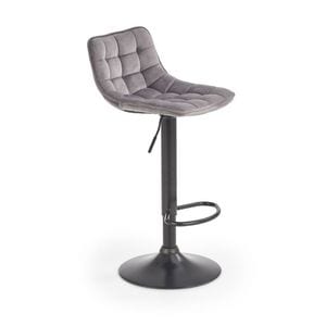 Scaun bar DRIMUS HM H95, catifea, gri