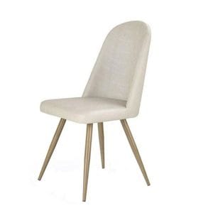 Scaun living HM K214 DRIMUS, piele ecologica, bej, 41 x 42 x 90 cm