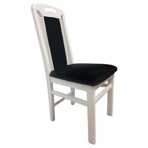 Scaun living SB Tim DRIMUS, alb/negru, 40x43x96 cm