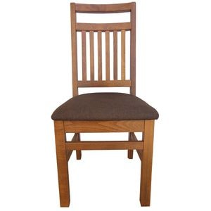 Scaun bucatarie Paul, DRIMUS, tapitat cu stofa, Nuc, 37.5 x 42 x 0 cm