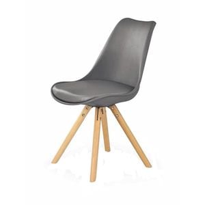 Scaun living HM K201, DRIMUS, ABS, gri, 32 x 45 x 81 cm