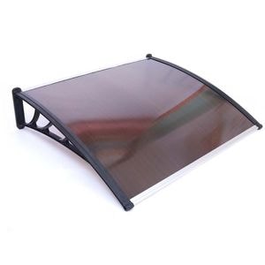 Copertina fixa policarbonata PROCART, 100x150 cm, accesorii montare incluse, maro