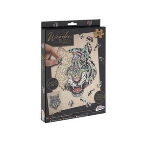 Puzzle din lemn Tigru 135 piese 30x22 cm