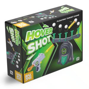 Joc de tras la tinta Roovi Hover Shot, 1 dispozitiv electric, 5 bile, 1 pistol de jucarie, 3 proiectile ventuza, 8 ani+, 1 jucator