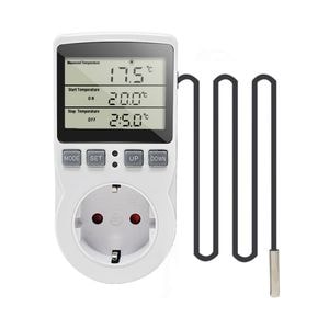 Priza Programabila Techstar KT3100, Digital Timer, Priza Intrerupator, 230V, 16A, Programabila Timp/Temperatura, Termostat, Senzor Temperatura (3m)