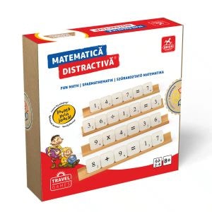 Joc de societate Deico Matematica distractiva, Travel Edition, 8 ani+, 1-4 jucatori