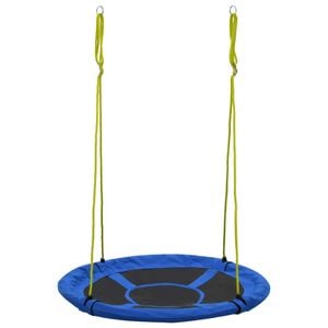 Leagan reglabil vidaXL, tip cuib, 110 cm, greutate maxima suportata 100 kg, 36 luni+, albastru