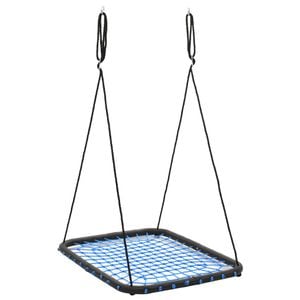 Leagan vidaXL, reglabil, patrat, 104 x 76 cm, greutate maxima suportata 200 kg, albastru,
