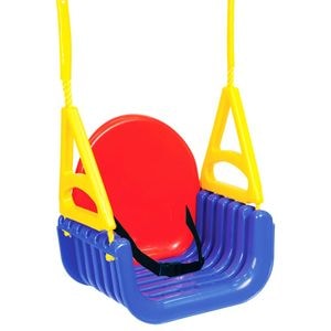 Leagan 3 in 1 pentru copii vidaXL, reglabil, din polipropilena, 29x40x39,5 cm, 9 luni+, galben