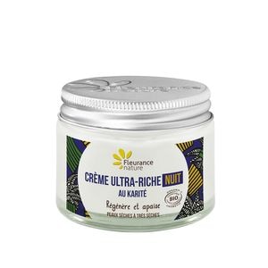 Crema de noapte nutritiva Fleurance Nature, KARITE, cu unt de shea, 50ml
