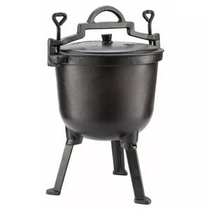 Cazan de vanatoare pentru gatit Kinghoff KH 2241, 4 litri, emailat, negru