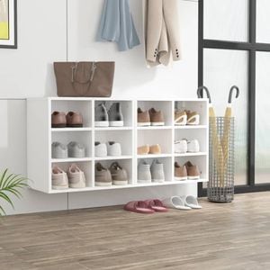 Pantofare vidaXL, 52.5x30x50 cm, 2 buc., alb