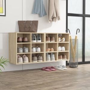 Pantofare vidaXL, 52.5x30x50 cm, 2 buc., stejar sonoma