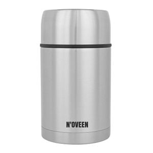 Termos pentru supa/mancare NOVEEN TB951 Argintiu, 800 ml, perete dublu, Inox, Husa transport
