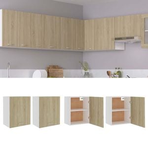 Dulapuri suspendate vidaXL, 50x31x60 cm, PAL, stejar Sonoma, 2 buc.