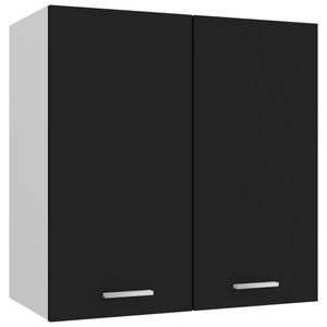 Dulap suspendat vidaXL, 60 x 31 x 60 cm, PAL, negru