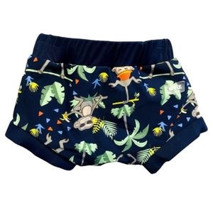 Scutece Reutilizabile pentru Inot/Piscina, Protectie Soare UPF50+, Jungle Mix, Marimea S