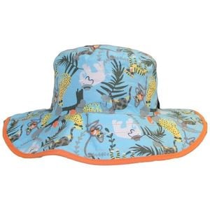 Palarie Bebelusi Reversibila, Protectie Solara UPF50+, Jungle Light, Multicolor