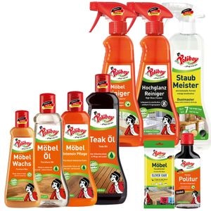 Set solutii intretinere mobila deschisa POLIBOY, 9 buc