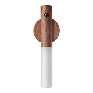 Lampa inteligenta de interior cu magnet, detasabila, cu senzor de miscare si acumulator, reincarcabila prin USB, material ABS, 500mAh, lemn de nuc, eR D L