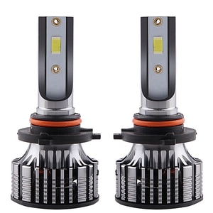 Set 2 LED-Uri Auto Techstar V8, 9006, 120W, 12-24V, 15000 Lumeni, 6000K, Unghi Fascicul 360, CSP 3570, Canbus, Radiator Aluminiu, Racire Cooling Tech, Argintiu